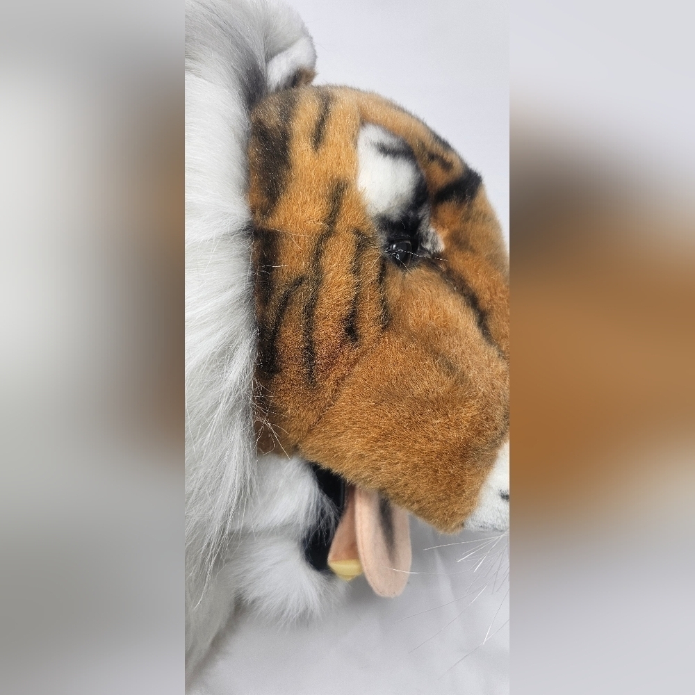 Rare Vintage 1989 Aristocrat Collection Tiger Trophy Wall Mount Stuffed Head 14" - Picture 8 of 16